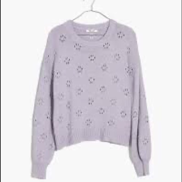 Madewell Purple Pullover Sweater - Picture 6 of 12
